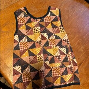 Patchwork Sleeveless Top